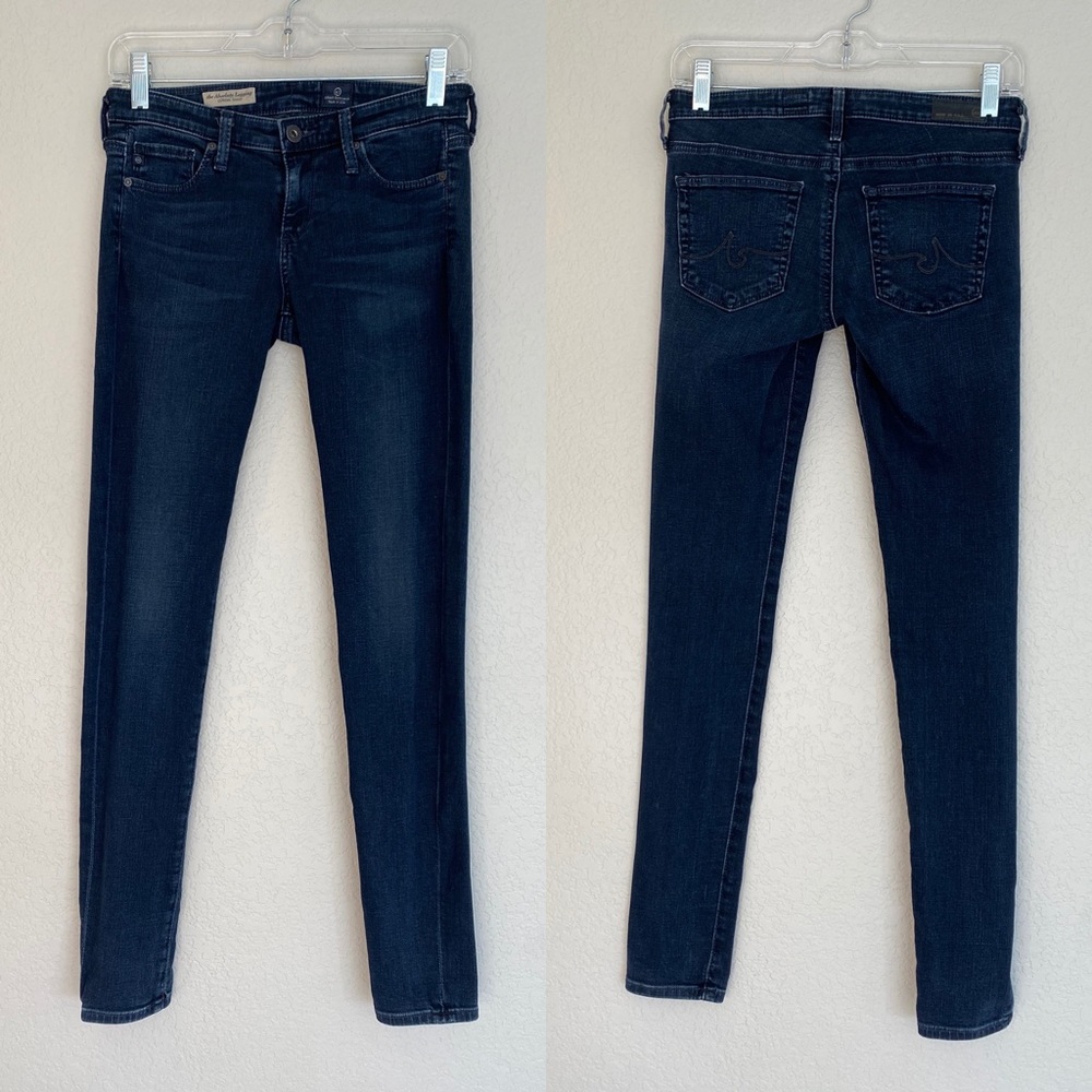 AG ADRIANO GOLDSCHMIED The Absolute Legging Extreme Skinny Jeans Size 25 Dark